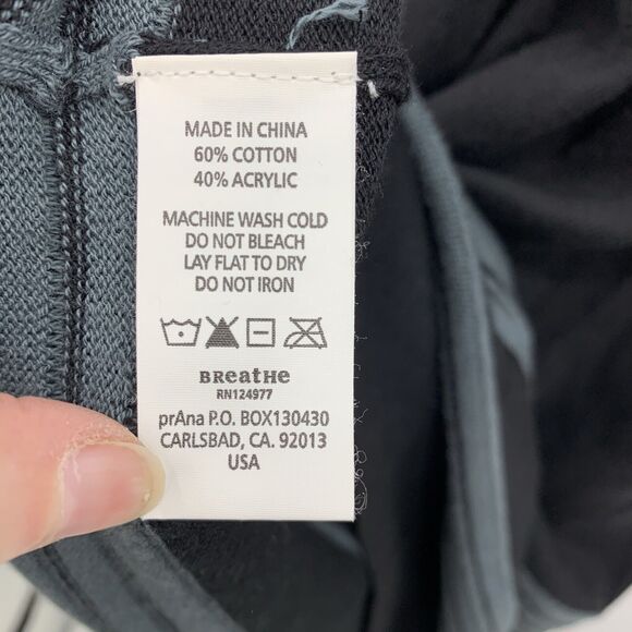 Prana Size XS Sydney Sweater Dress Long Sleeve Striped Tie Waist Lightweight - Picture 9 of 15